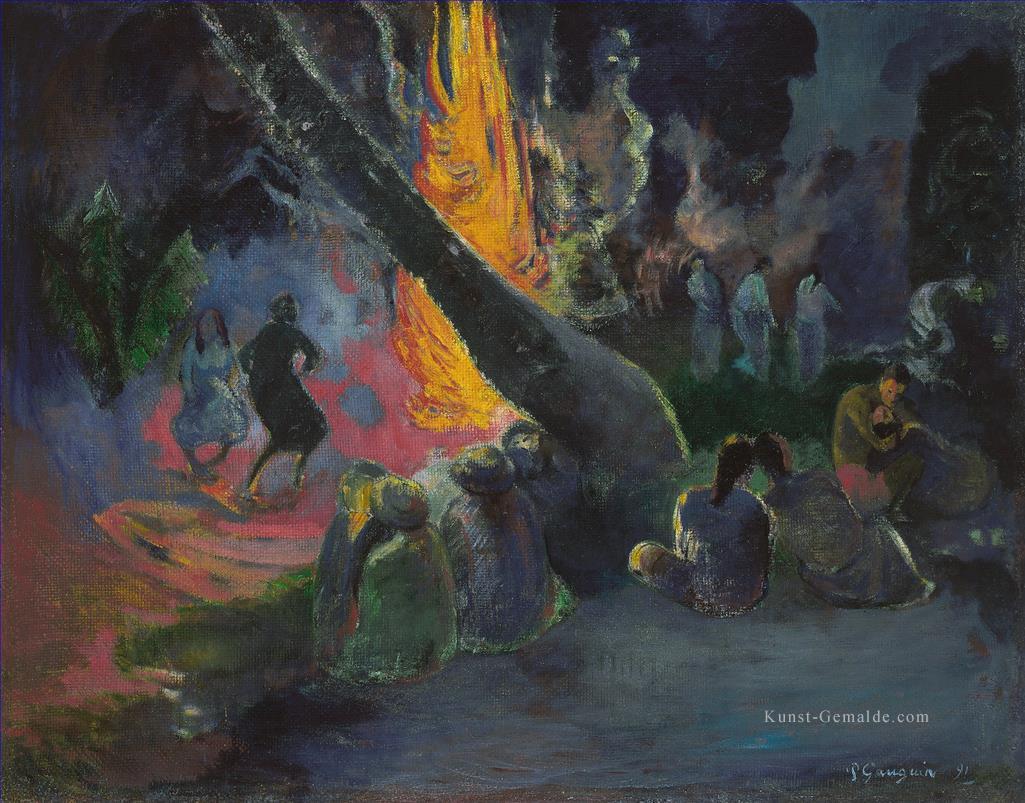 Der Feuertanz Paul Gauguin Ölgemälde